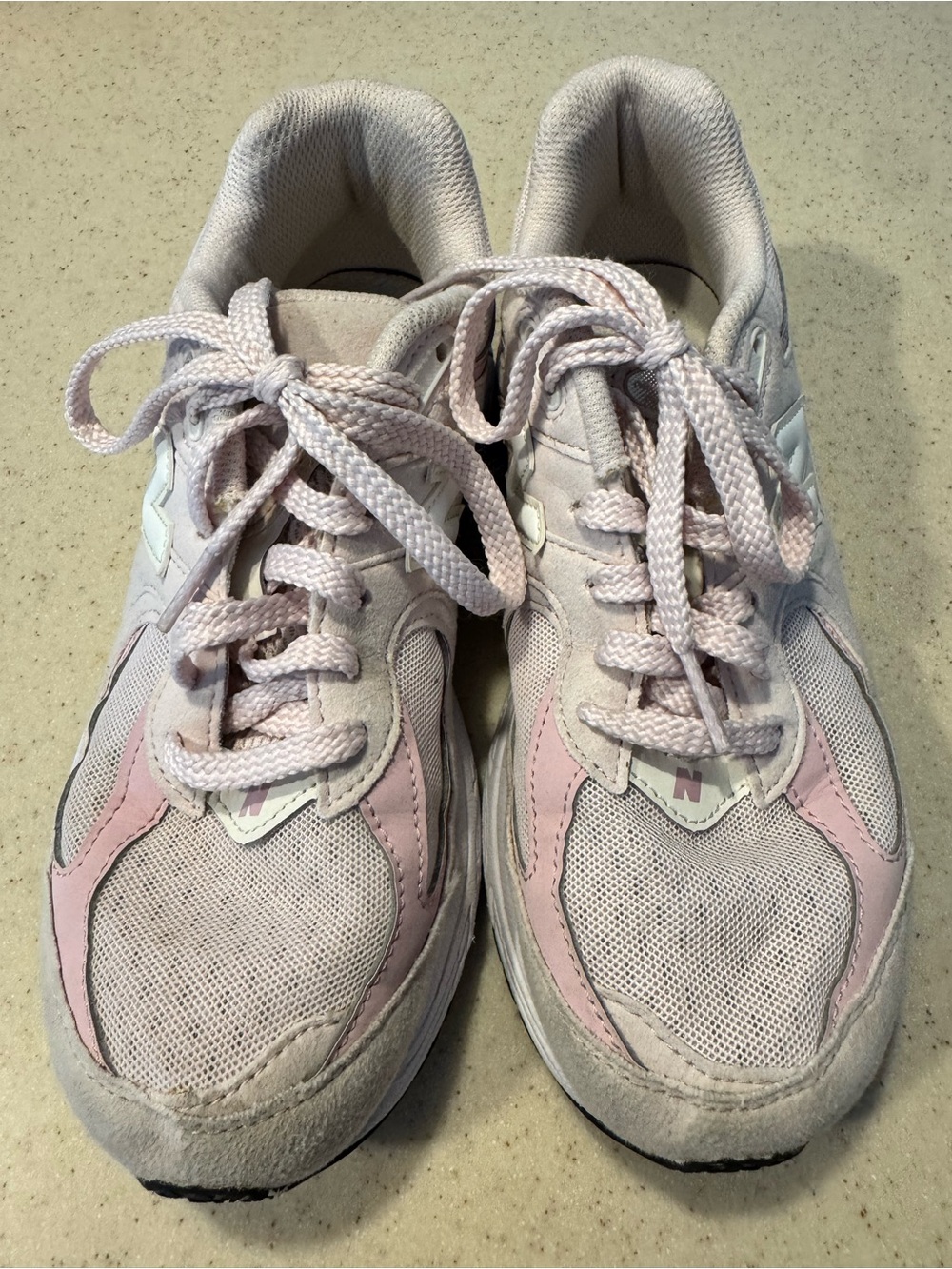 New Balance White and Light Pink Women's Running Shoes
